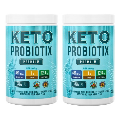 2x KETO PROBIOTIX PROBIOTYK - Suplement diety wspomagający odchudzanie 120g