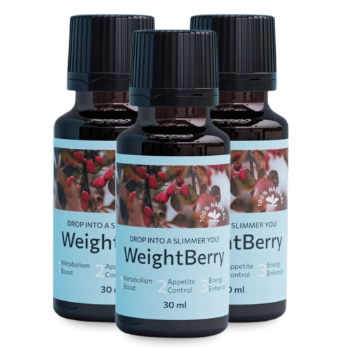 3x Weight Berry - naturalny sposób na odchudzanie, krople 30ml