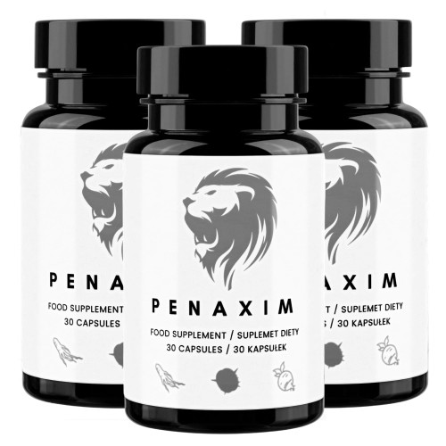 3x PENAXIM - NA SILNĄ POTENCJĘ, EREKECJĘ, WZWODY, LIBIDO i POWIĘKSZENIE 30k