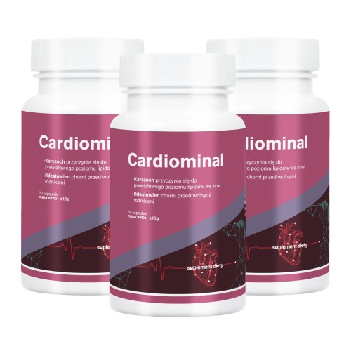 3x Cardiominal – wsparcie dla serca i układu krążenia 30 kapsułek