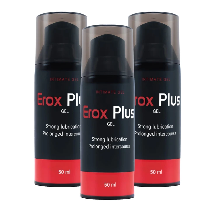 3x Erox Plus Gel - żel intymny na wzmocnienie i utrzymanie erekcji