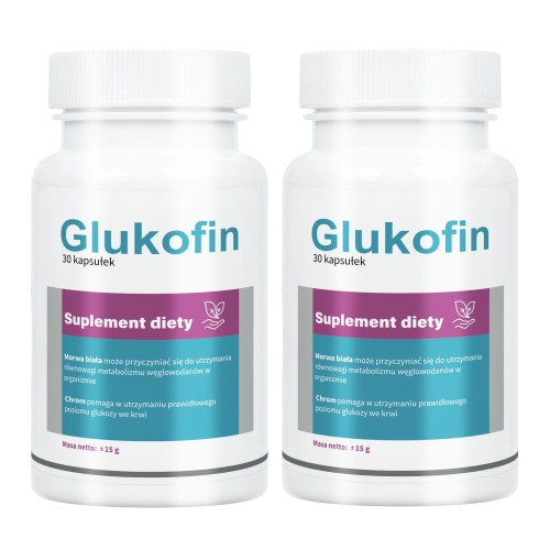 2x Glukofin - Prawidłowy metabolizm węglowodanów 30 kaps