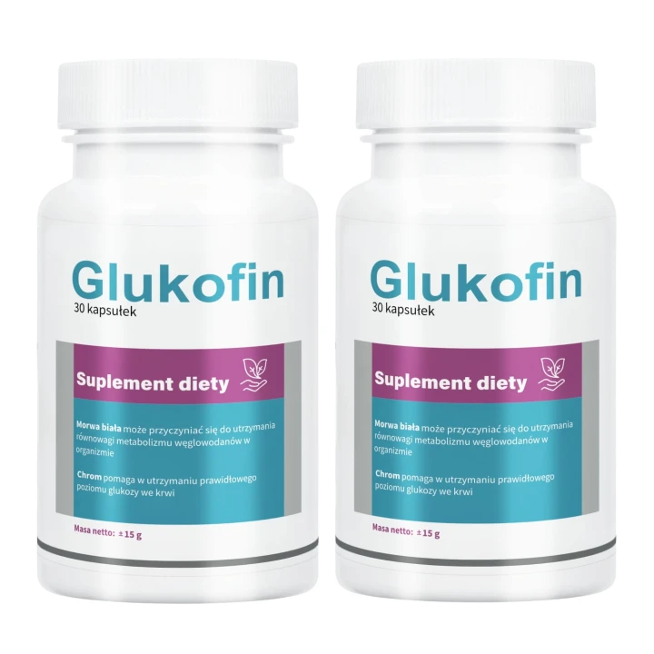 2x Glukofin - Prawidłowy metabolizm węglowodanów 30 kaps