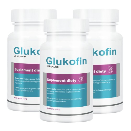 3x Glukofin - Prawidłowy metabolizm węglowodanów 30 kaps