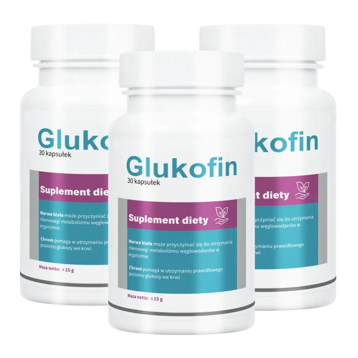 3x Glukofin - Prawidłowy metabolizm węglowodanów 30 kaps
