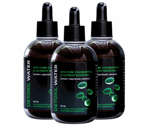 3x Detoxil Water – Krople Wspomagające Oczyszczanie Organizmu 50 ml