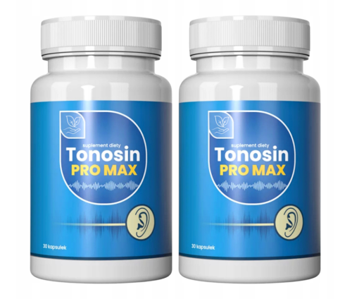 2xTonosin Pro Max – Wsparcie dla zdrowia słuchu, słuch 30 kapsułek