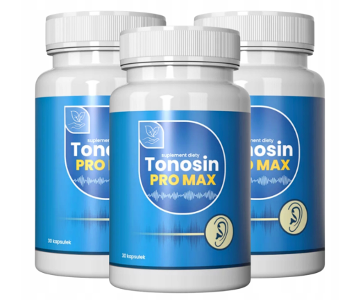 3xTonosin Pro Max – Wsparcie dla zdrowia słuchu, słuch 30 kapsułek