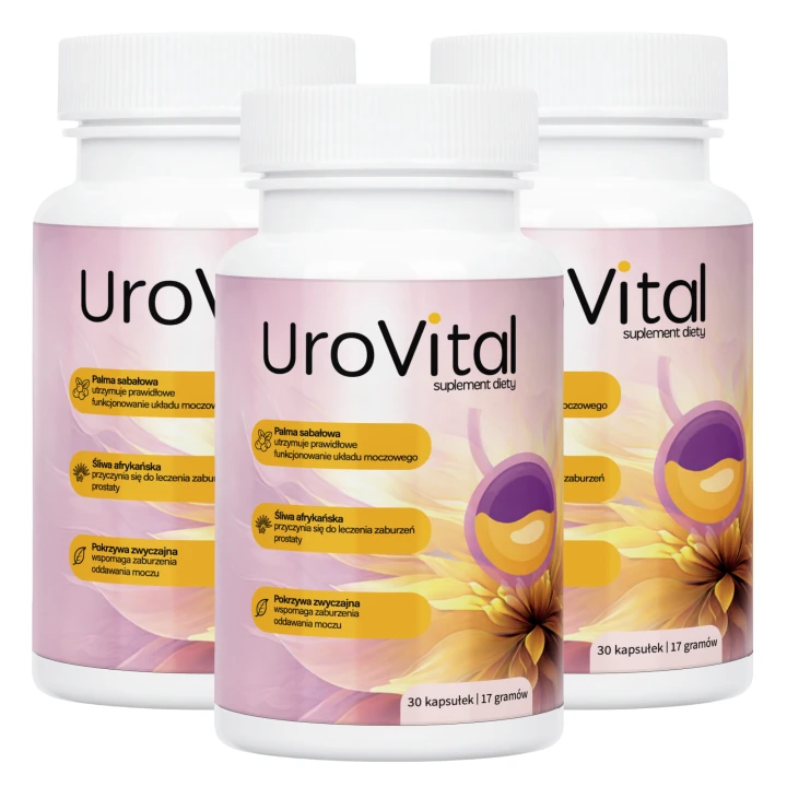 3x UroVital – wsparcie układu moczowego 30 kapsułek