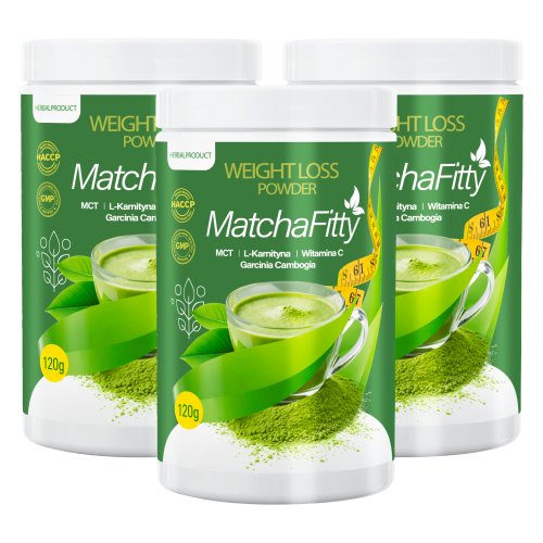3x Matchafitty – koktajl wspierający odchudzanie o smaku matcha 120g