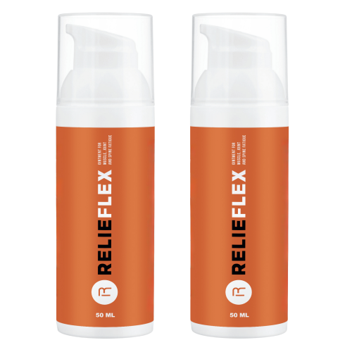 2x RelieFlex – Silna maść na regenerację mięśni, stawów i kości 50 ml