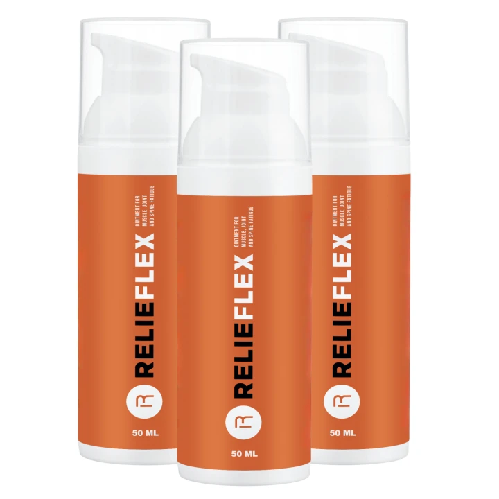 3x RelieFlex – Silna maść na regenerację mięśni, stawów i kości 50 ml