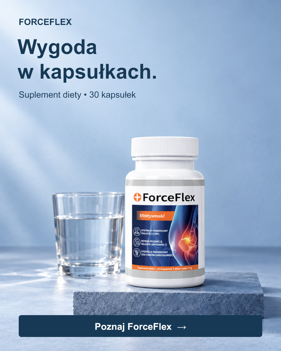 ForceFlex — wygoda w kapsułkach. Suplement diety, 30 kapsułek. Poznaj produkt.